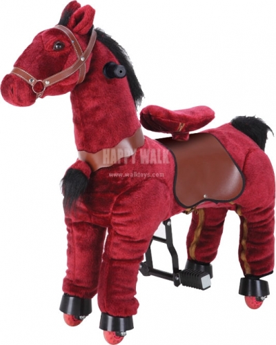 plush pony ride on