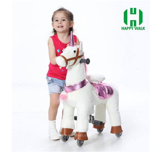 unicorn plush ride on